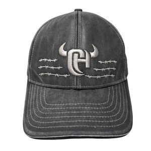 Cowboy Hardware Snapback Hat Gray One Size Adjustable Embroidered